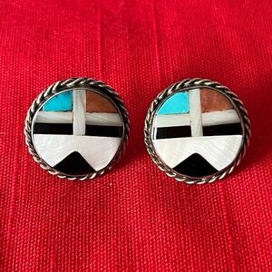 Zuni Round Earrings